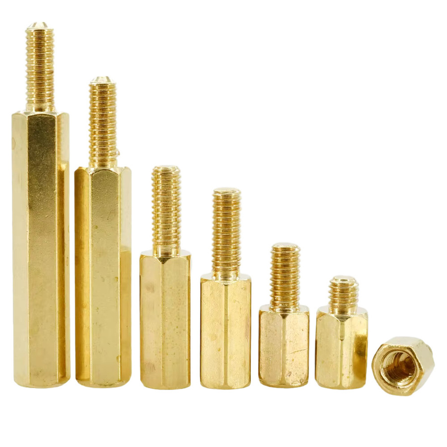 SAM ZHIHUI Hex Abstandsbolzen Set aus Messing und Edelstahl für Motherboard und PCB, M2 bis M6, Gold/Messing/Edelstahl - Bild 3