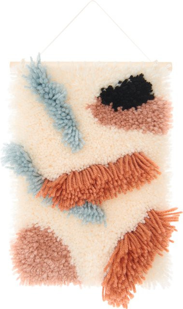 Rico Design Hooki Hooki Knüpfset Wandbehang Steine in Weiß - Bild 1