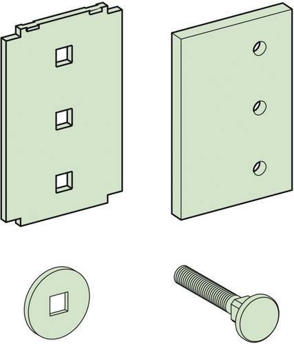 Schneider Electric LVS04643 PrismaSeT-P Linergy BS Horizontale Verbindung für Schienenquerschnitt 120x10mm in Grün - Bild 1