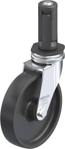 Blickle LRA-POA 102G-ER03 Lenkrolle mit Rad-Durchmesser 100 mm und einer Tragfähigkeit von 70 kg in Schwarz und verzinktem Stahl - Bild 1