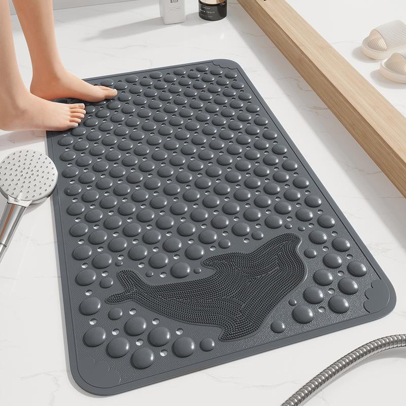 Wasserdichte Badematte mit Saugnäpfen von Yiran Furniture in Grau, B/L: 54 x 85 cm - Bild 1