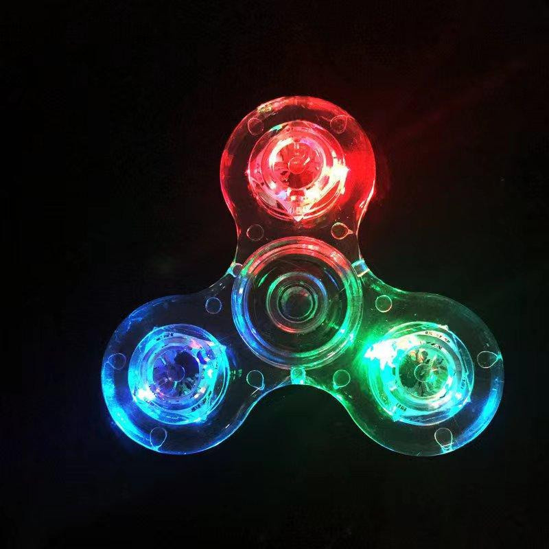 Linyi toy Fidget Spinner LED transparent - Bild 3