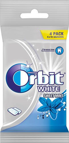 Orbit White Sweet Mint Dragees 4 x 14 g - Bild 1