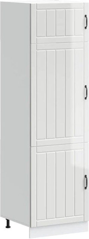 Vidaxl Küchenschrank Lucca Hängeschrank in Weiß aus Holzwerkstoff im Landhausstil mit Drehtüren - Bild 1