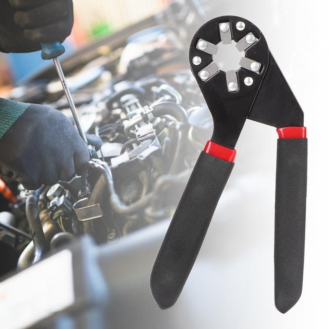 Multifunktions-Zangenspanner mit Hex Wrench von TOMTOP JMS aus High Carbon Stahl in Schwarz und Grau, 6 Zoll - Bild 1