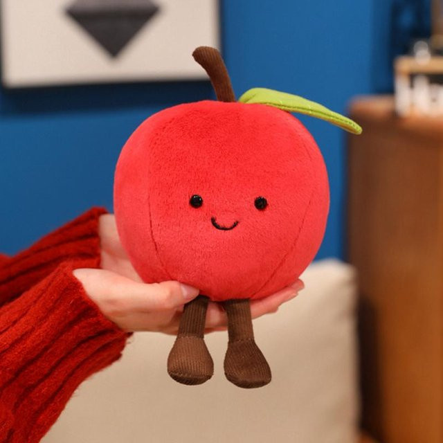 Weihnachts-Apfel-Stofftier, Plüsch / Textil, rot, ab 14 Jahre - Bild 1