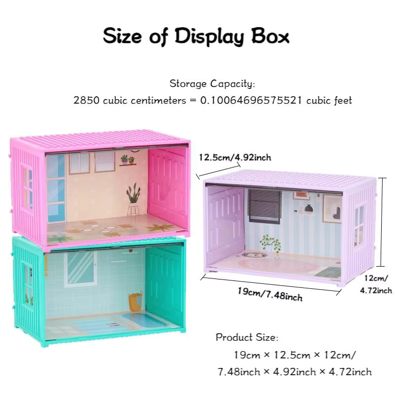 Barnewa Miniatur-Puppenhaus Küchen-Spielzeug Wohnzimmer Schlafzimmer Badezimmer Set, Möbel Vitrine, Set / Bundle - Bild 2