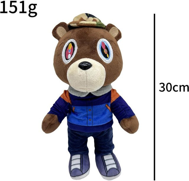 Fashnics Kanye Teddybär Plüschtier, 26-30cm, ab 14 Jahren - Bild 1