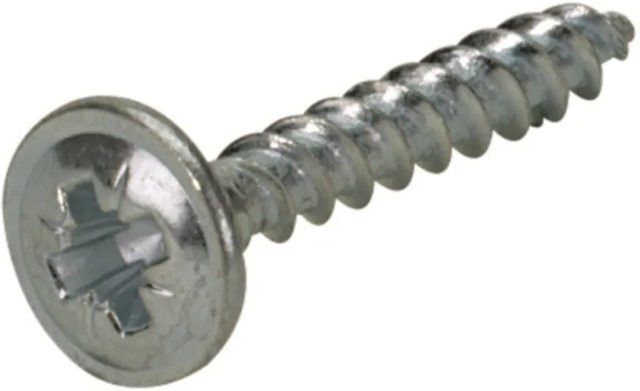 Hettich Rückwandschraube aus Stahl, verzinkt, Farbe: Silber, 50 Stück, Durchmesser: 3 mm, Länge: 20 mm - Bild 1