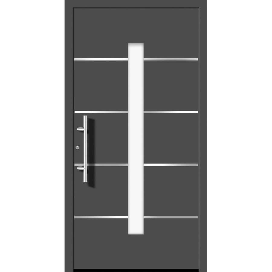 Aluminium-Haustür Splendoor Moderno in Anthrazit Metallic, Anschlag Links, B: 110 cm, H: 210 cm - Bild 2