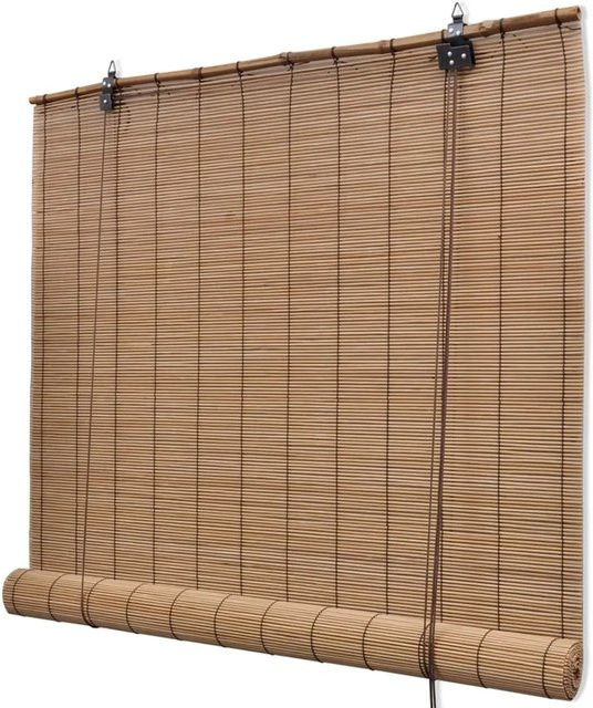 vidaXL Bambusrollo Braun, Breite: 140 cm, Höhe: 220 cm - Bild 1