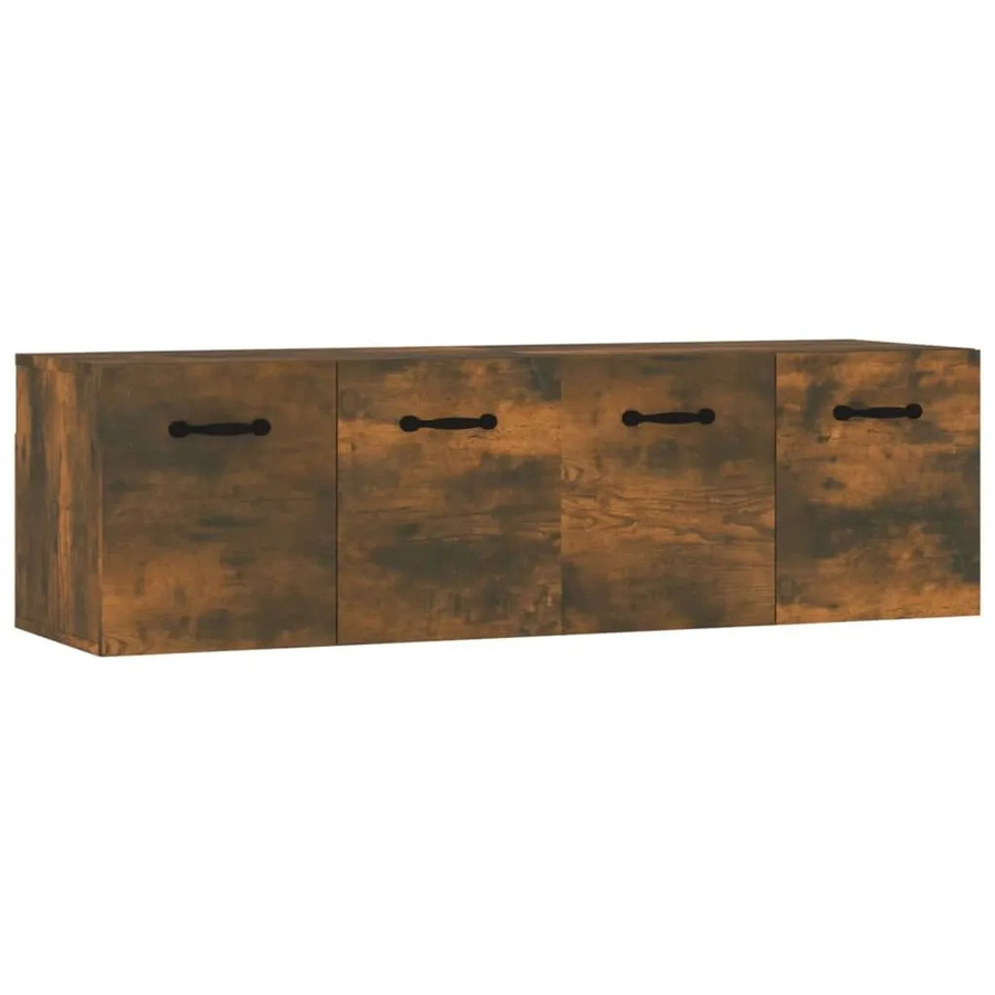 vidaXL Wandschränke aus Holzwerkstoff in Räuchereiche, 2er-Set, Farbe: Braun, B/T/H: 80 x 35 x 36,5 cm - Bild 2