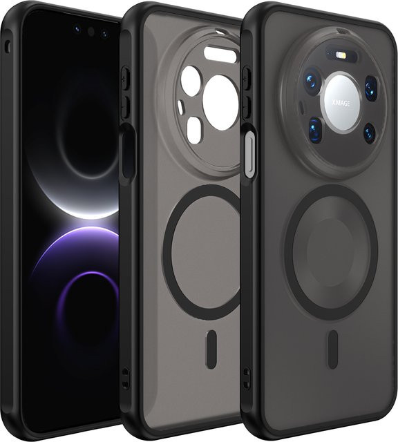 Magnetische Silikon-Hartschalenhülle für Huawei Mate 80 Pro in Grün - Bild 1