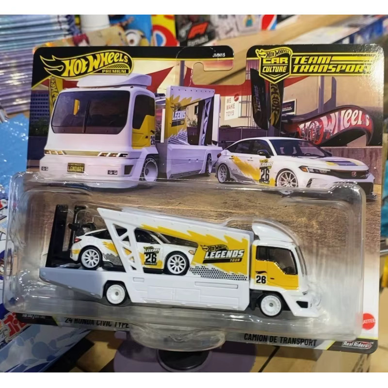 Hot Wheels Premium Car Culture JMN15 Team Transport Serie Legends Tour '24 Honda Civic Type R, Modellautos - Bild 4