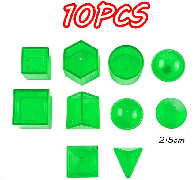 Binchi Fitness 3D Geometrische Blöcke, Mathe Spielzeug, Lernmaterialien - Bild 1