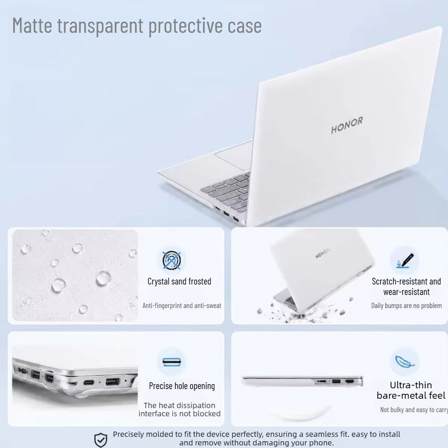 Matte transparente Schutzhülle für Honor MagicBook Pro 14 2026 Case 14,6 Zoll - Bild 2
