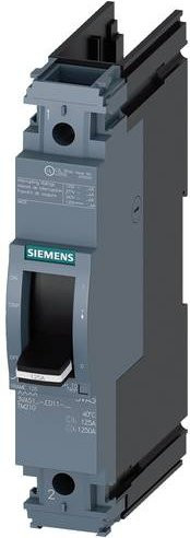 Siemens 3VA5111-4ED11-0AA0 Leistungsschalter in Grau mit einem Einstellbereich von 110 - 110A und einer maximalen Schaltspannung von 415 V/AC - Bild 1