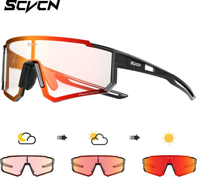 SCVCN Sonnenbrille Photochrome, Vollrand, Unisex, Kunststoff - Bild 1