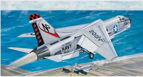 Trumpeter F-8J Crusader, Fahrzeug, 1:32, Grau - Bild 1