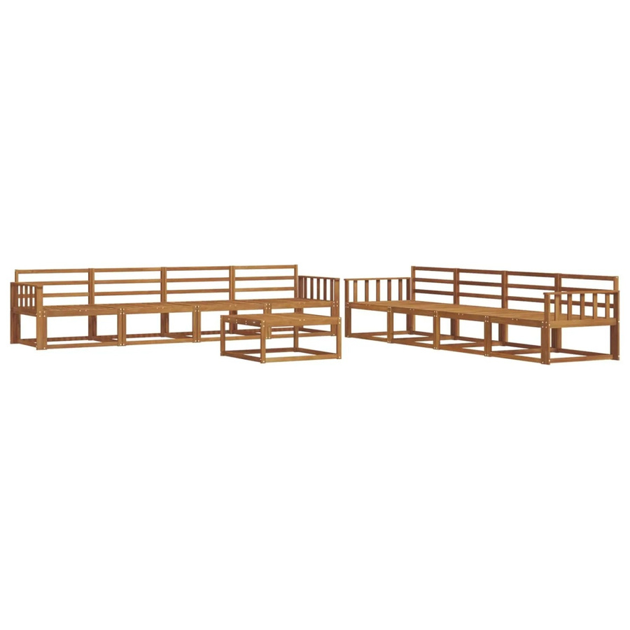 vidaXL Outdoor-Sofagarnitur 9-teilig aus Massivholz Akazie in Braun - Bild 2