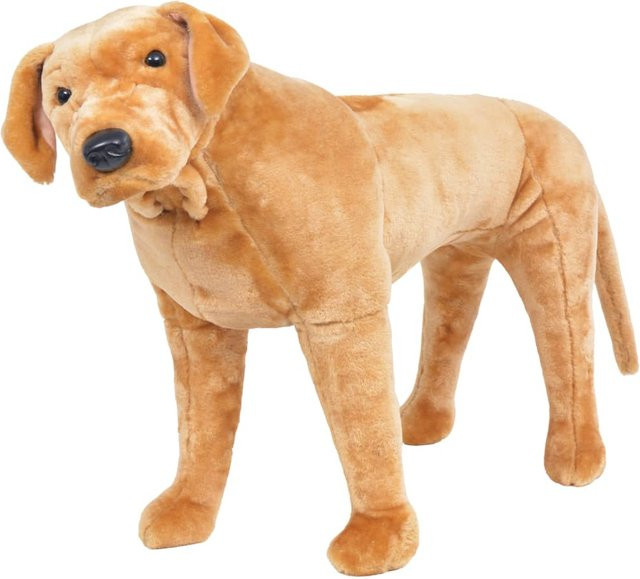 VD Home Furnishing Plüschhund Labrador Stehend, Plüsch, Hellbraun, XXL, ab 3 Jahren - Bild 1