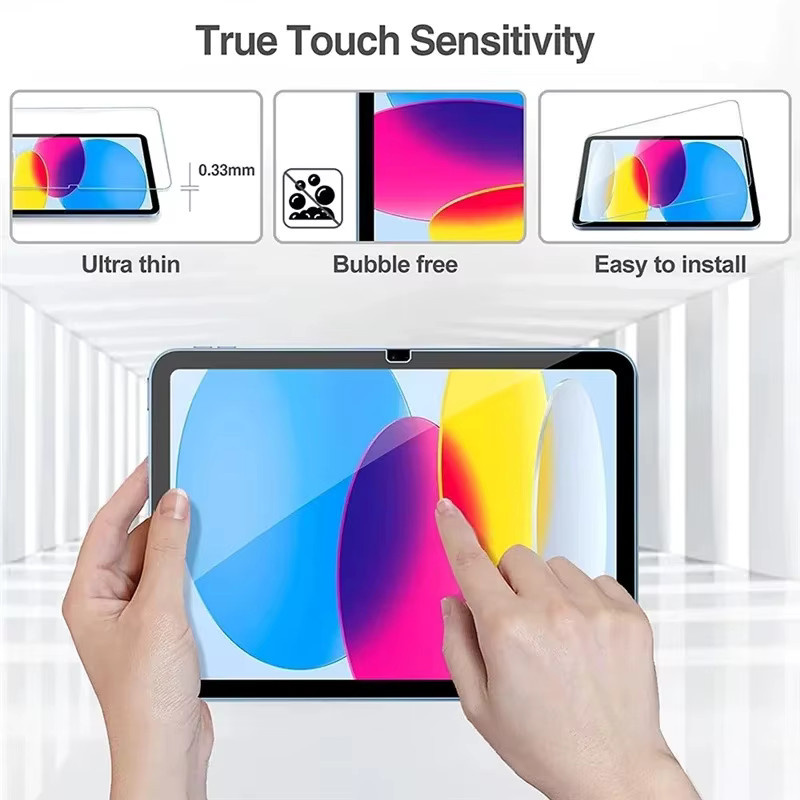 2 Stück Glas-Displayschutzfolie für Apple iPad 10. und 10.9 Zoll, transparent - Bild 4