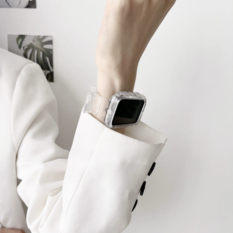 RWBANDS Uhrenarmband Xiaomi Mi Band 8 Pro, Silikon, Transparent, Unisex - Bild 3