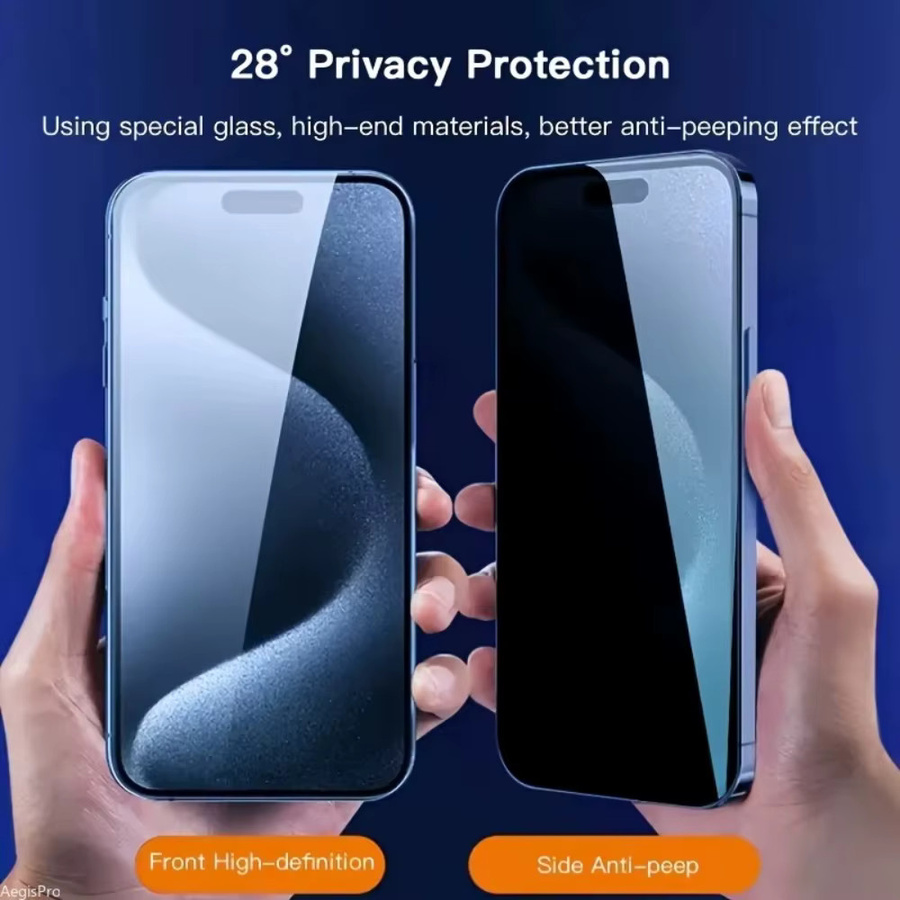 3er-Set Kamera-Objektivschutzfolie mit Anti-Peeping-Funktion und One-Click-Staubentfernung für iPhone Modelle, transparent - Bild 3