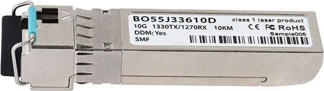 Calix BlueOptics BO55J33610D SFP+ Bidi Transceiver 10GBASE-BX-D Singlemode Fiber LC-Simplex TX1330nm/RX1270nm 10KM DDM Farbe: Silver - Bild 1