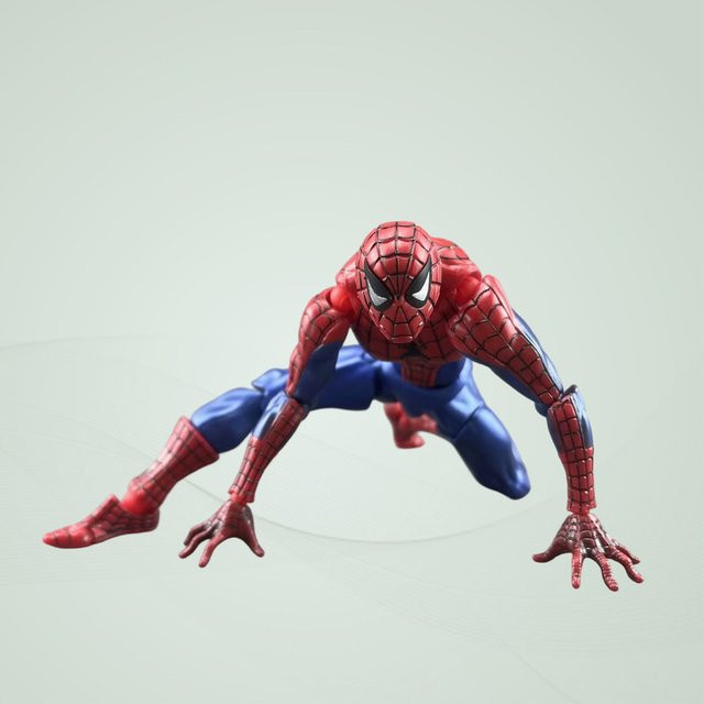 Bandai Marvel Spider-Man Actionfigur, mit beweglichen Gelenken, aus Kunststoff - Bild 1