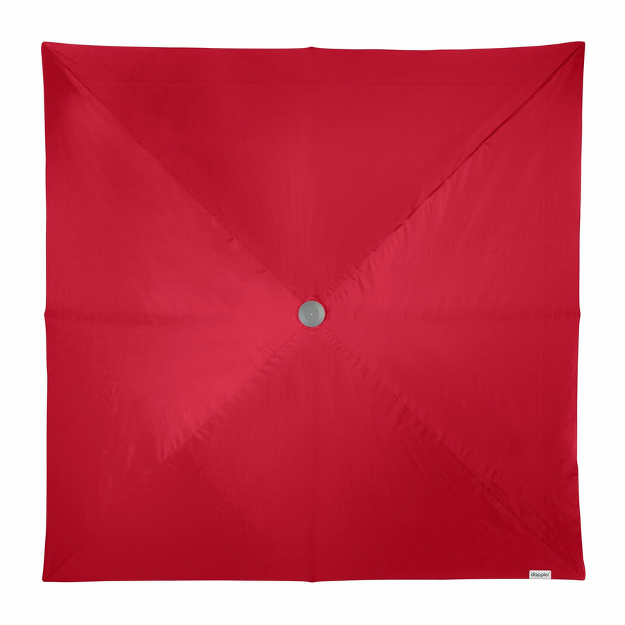 Doppler Sonnenschirm Telestar mit Windventil und Schutzhülle, rot, B/T: 400 x 400 cm - Bild 2
