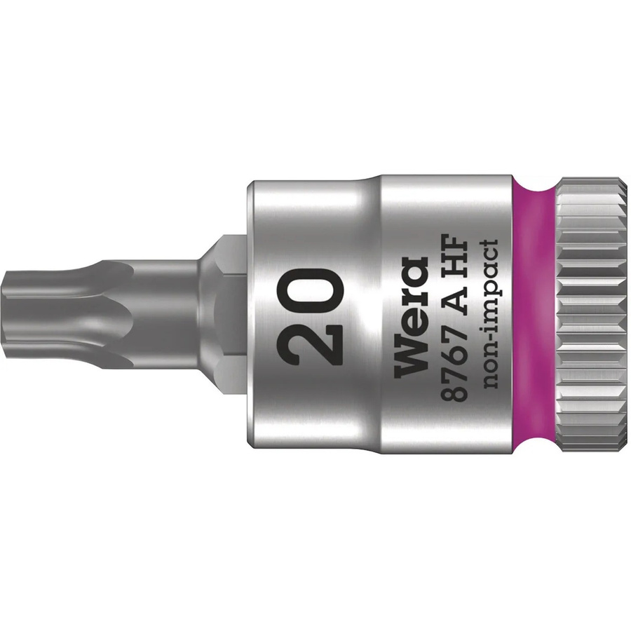Wera Zyklop Bitnuss 8767 A HF TX 20 mit 1/4 Zoll Antrieb in Silber - Bild 2