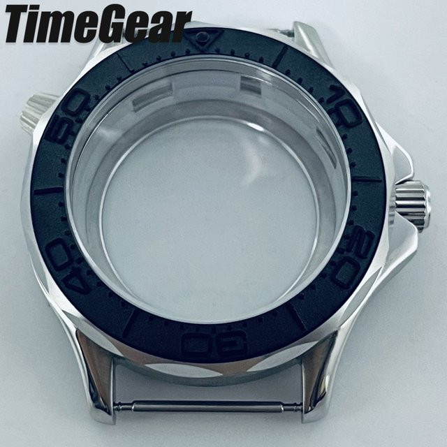 AETEEY Uhrengehäuse Edelstahl, 41 mm, Silber, Edelstahlarmband - Bild 1