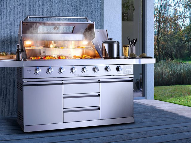 BUSCHBECK Outdoorküche Bristol mit 6 + 2 Brenner und 31,2 kW Leistung - Bild 1