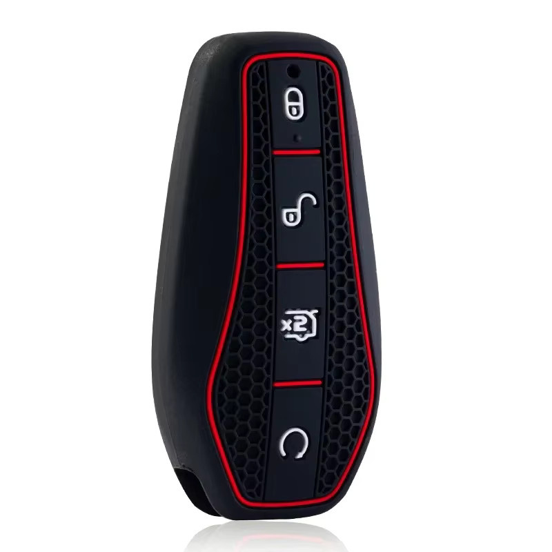 Silikon Schlüsselhülle in Schwarz für BYD Han EV, Tang DM, Qin PLUS, Song Pro/MAX und Yuan Dolphin E2 - Bild 4