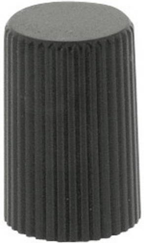 ALPS DK10-150/A.6 Drehknopf in Schwarz und Stahl mit Durchmesser: 10 mm und Höhe: 15 mm - Bild 1