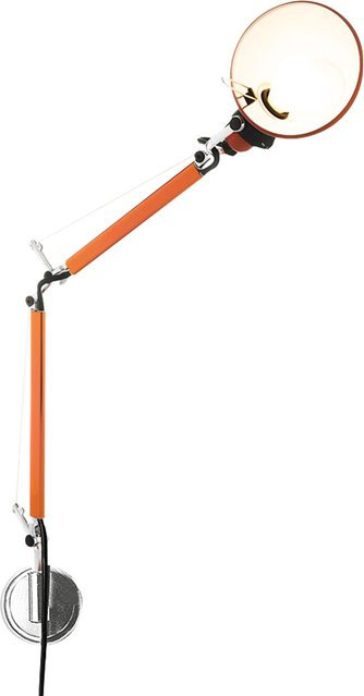 Artemide Tolomeo Micro Parete Wandleuchte in Orange und Silber aus Aluminium - Bild 1