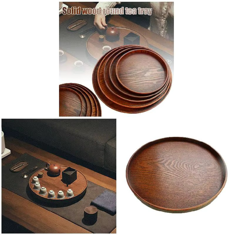 Stookits Massivholz Servierteller rund in Braun für Obst, Snacks und Sushi - Bild 5