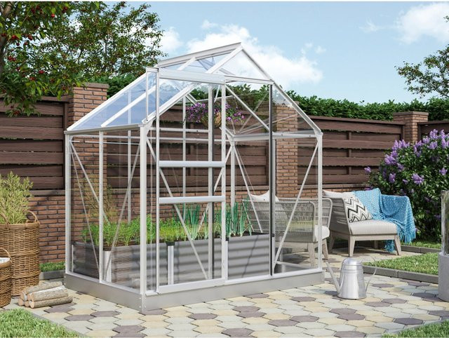 Vitavia Gewächshaus Venus 2500 aus Aluminium eloxiert mit 2,5 m² und Sicherheitsglas - Bild 1