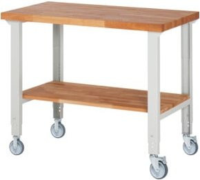 Rau Fahrbare Werkbank 7000-7 höhenverstellbar grau mehrfarbig B/T/H: 125 x 70 x 95-100 cm - Bild 1