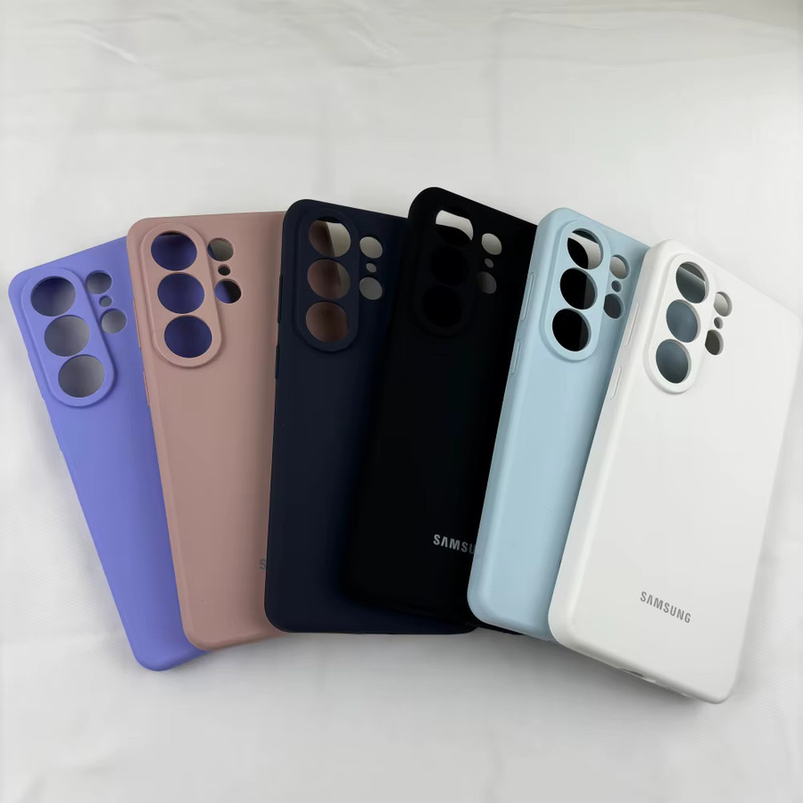Samsung Handyhülle aus weichem Flüssig-Silikon als Rückseitenschutz in Schwarz oder Blau für Galaxy S26 S25 S24 S23 S22 S21 S20 S10 Note 10 20 Ultra Plus - Bild 4