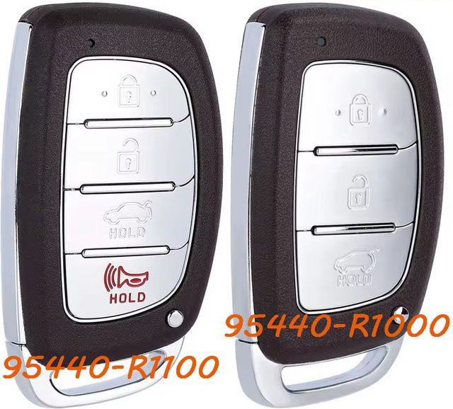 KEYECU Smart Remote Key Fob für Hyundai HB20 2020-2023, 433 MHz, 4A Chip, 3/4 Tasten, Schwarz - Bild 1