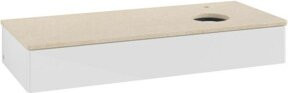 V&B Waschtischunterschrank Antao mit Beleuchtung, Farbe Weiß, B/T/H: 120 x 50 x 19 cm - Bild 1