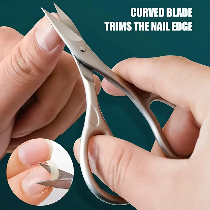 Ouriner Nagelknipser aus Edelstahl, gebogene Klingen, Unisex - Bild 3