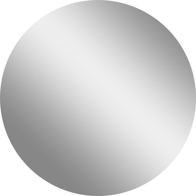 Kadima Wandspiegel Rund in Graphit-Optik, Durchmesser: 60 cm - Bild 1