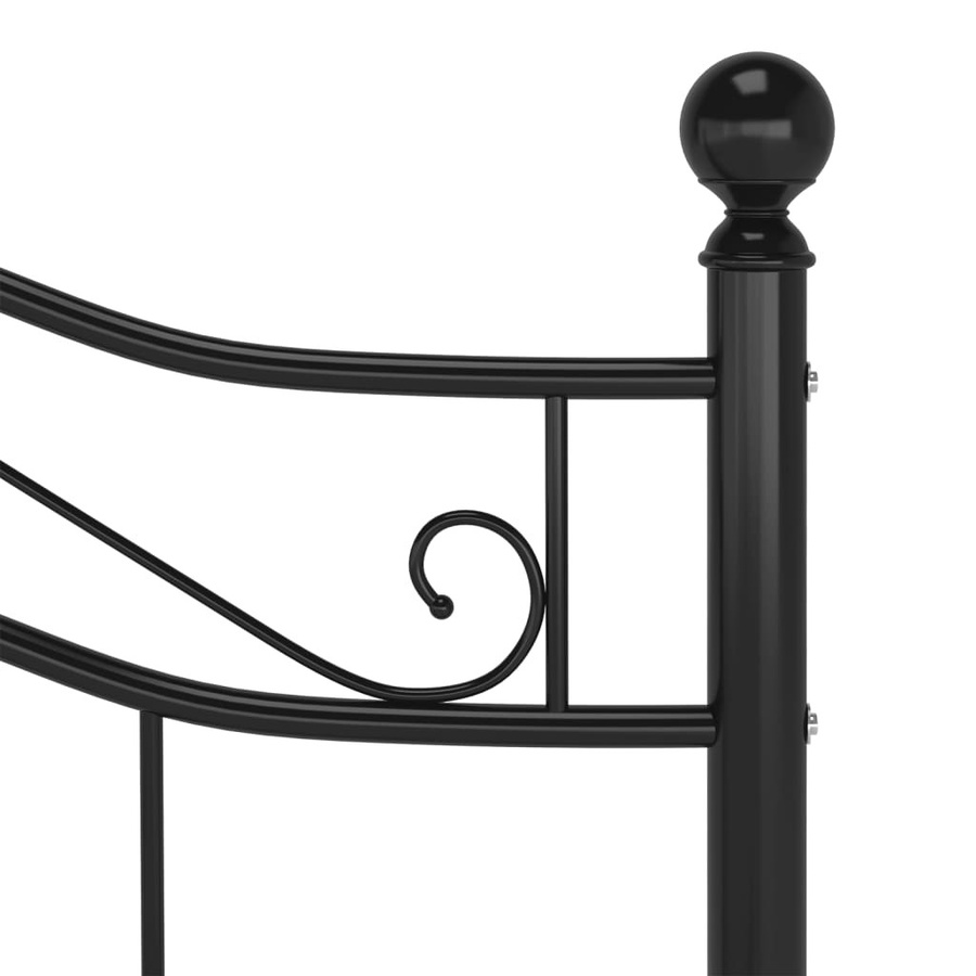 vidaXL Bettrahmen aus Metall in Schwarz, B/T/H: 120 x 200 x 127 cm - Bild 3