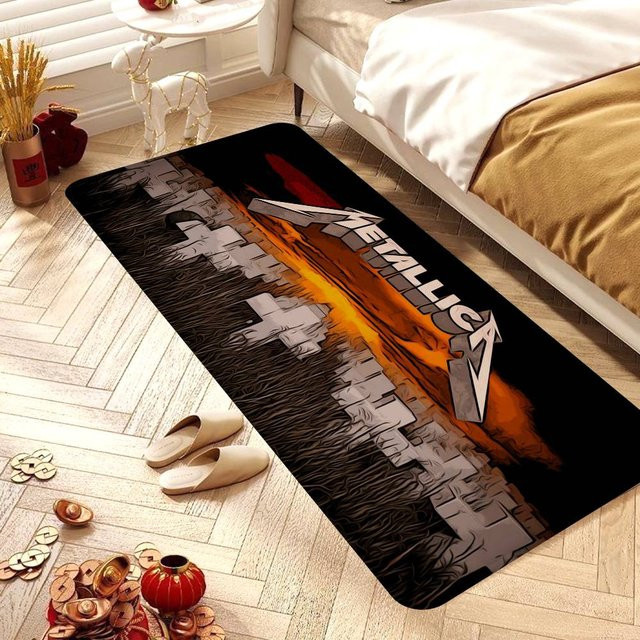 M-METALLICA Band-Bodenmatte, rechteckig, rutschfest und wetterfest, Mehrfarbig, B/T: 60,0 x 40,0 cm - Bild 1