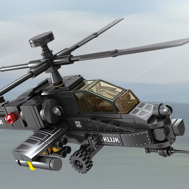 HOVFELER Militärische Bausteine, Hubschrauber-Modell, Fahrzeuge - Bild 1