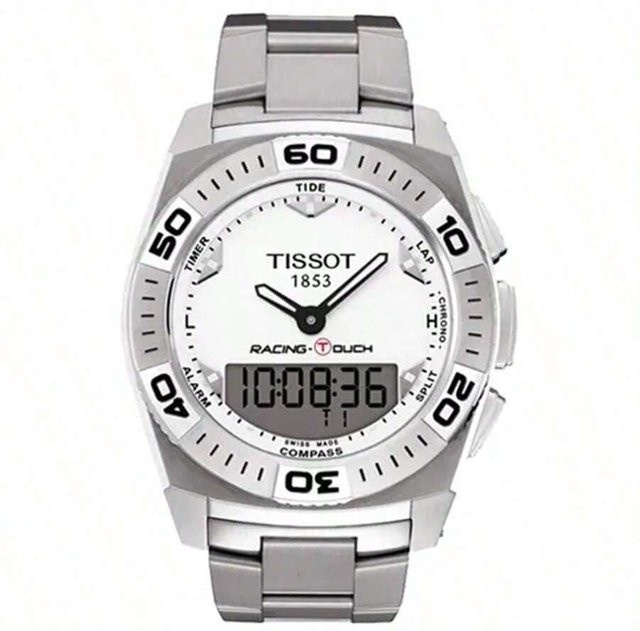Tissot Armbanduhr, Quarz, Edelstahl, Weiß, Herren - Bild 1