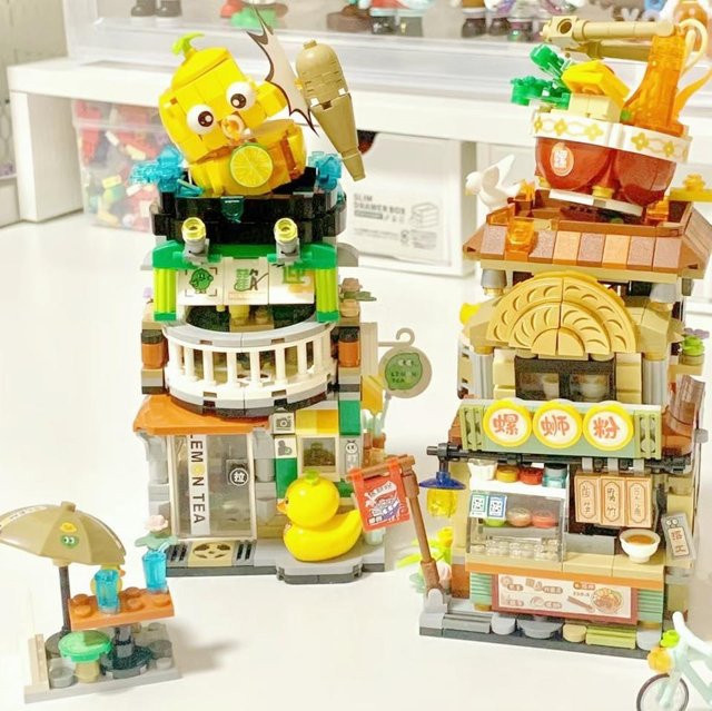 LOZ Mini-Bausteine Chinesische Snackbar Zitronentee-Laden Luosifen-Laden, ab 14 Jahre - Bild 1